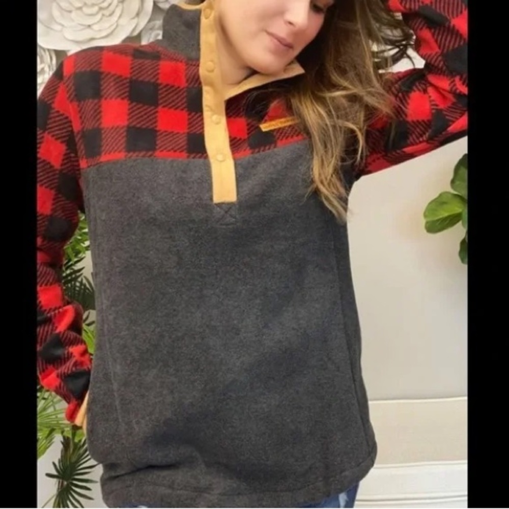 Simply Southern Classic Plaid Fleece Pullover
